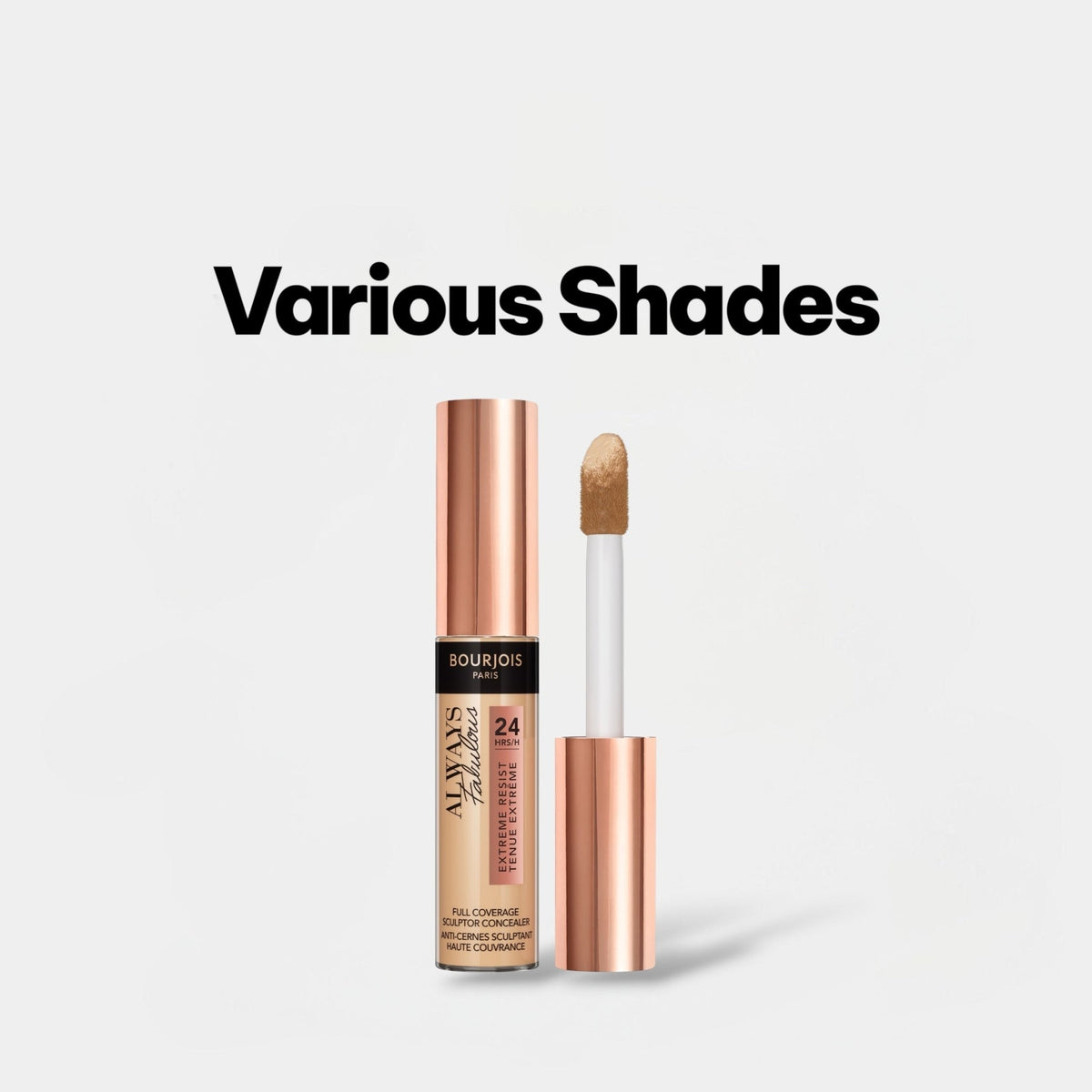Bourjois Always Fabulous Full Coverage Sculptor Concealer بورجوا أولويز فابولوس كونسيلر سكلبتور بتغطية كاملة - Princess Cosmetics Qatar