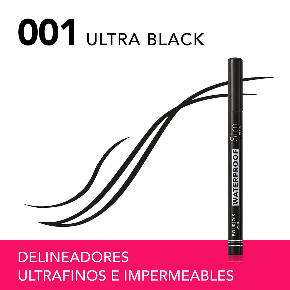 Bourjois Feutre Slim Liner Waterproof Eyeliner بورجوا فيوتر سليم لاينر – آيلاينر مقاوم للماء - Princess Cosmetics Qatar