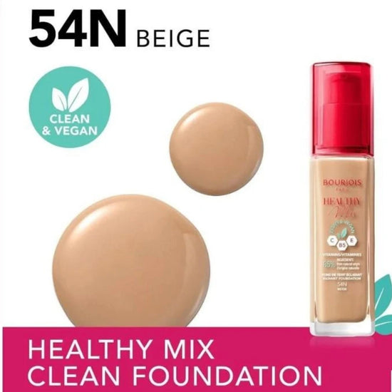 Bourjois Healthy Mix Liquid Foundation بورجوا هيلثي ميكس كريم أساس سائل - Princess Cosmetics Qatar