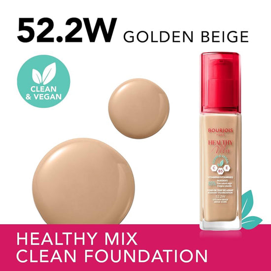 Bourjois Healthy Mix Liquid Foundation بورجوا هيلثي ميكس كريم أساس سائل - Princess Cosmetics Qatar