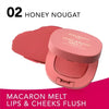 Bourjois Macaron Melt Lip & Cheeks Flush بورجوا ماكارون ميلت – أحمر خدود للشفاه والخدود - Princess Cosmetics Qatar