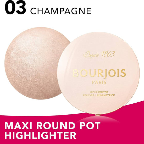 Bourjois Maxi Round Pot Highlighter بورجوا ماكسي راوند بوت هايلايتر - Princess Cosmetics Qatar