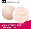 Bourjois Maxi Round Pot Highlighter بورجوا ماكسي راوند بوت هايلايتر - Princess Cosmetics Qatar