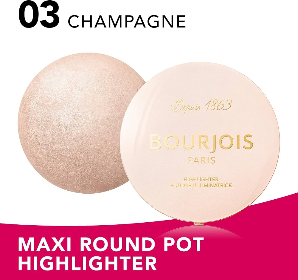Bourjois Maxi Round Pot Highlighter بورجوا ماكسي راوند بوت هايلايتر - Princess Cosmetics Qatar
