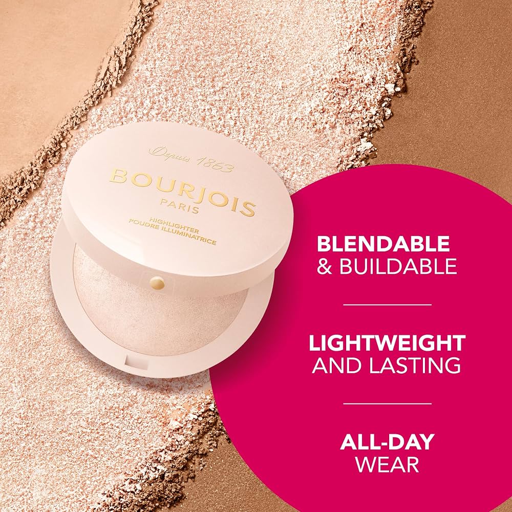 Bourjois Maxi Round Pot Highlighter بورجوا ماكسي راوند بوت هايلايتر - Princess Cosmetics Qatar