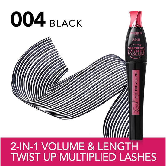 Bourjois Twist Up 24Hr The Volume Mascara بورجوا تويست أب 24 ساعة ماسكارا لتكثيف الرموش - Princess Cosmetics Qatar