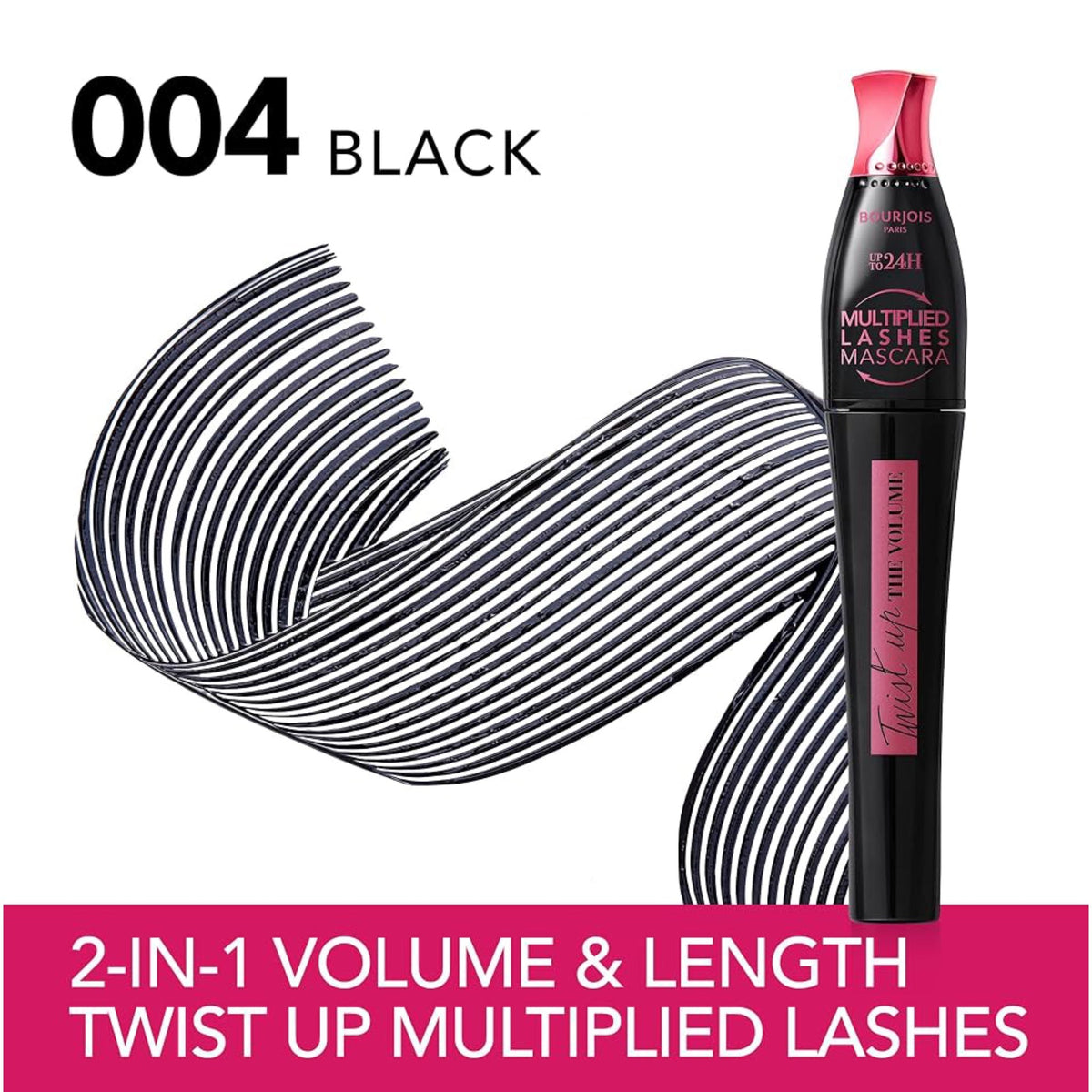 Bourjois Twist Up 24Hr The Volume Mascara بورجوا تويست أب 24 ساعة ماسكارا لتكثيف الرموش - Princess Cosmetics Qatar