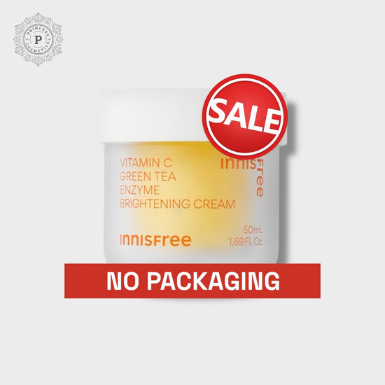 (BOX DAMAGE) Innisfree Vitamin C Green Tea Enzyme Brightening Cream 50ml كريم تفتيح البشرة بفيتامين سي وإنزيم الشاي الأخضر من إينيسفري - Princess Cosmetics Qatar