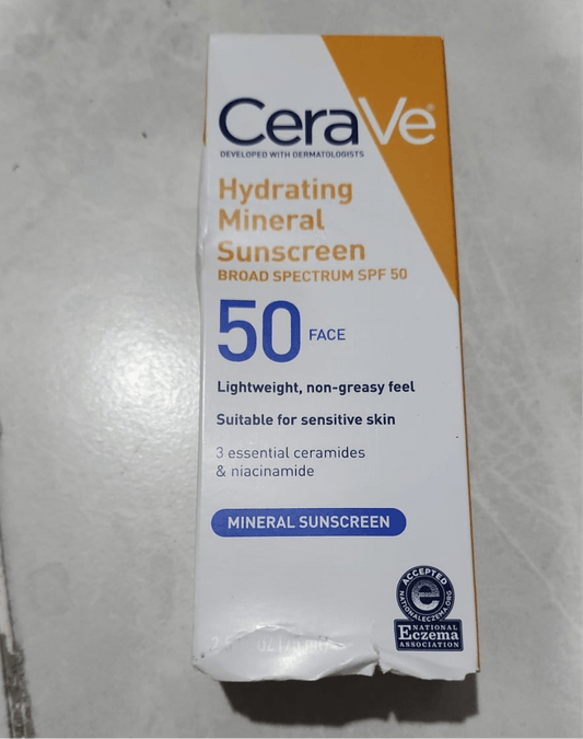 (BOX DAMAGED) Cerave Hydrating Sunscreen SPF 50 Face Lotion 75ml (الصندوق تالف) سيراف لوشن مرطب من الشمس SPF 50 للوجه - Princess Cosmetics Qatar