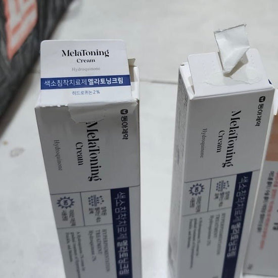 (BOX DAMAGED) Dong - A PHARM Hydroquinone MelaToning Cream 30g كريم ميلاتونينج هيدروكينون من دونج فارم - Princess Cosmetics Qatar