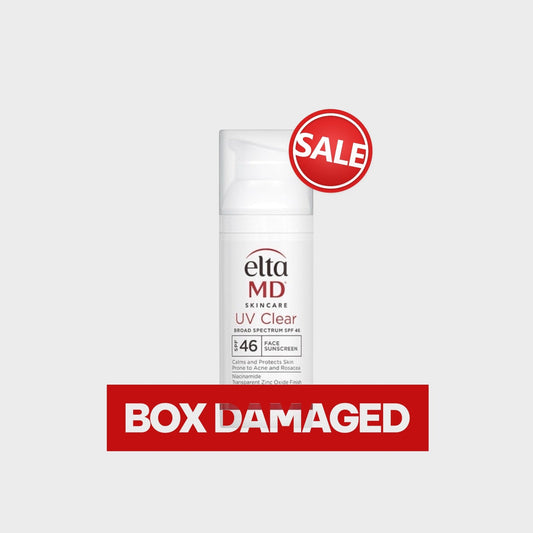 (BOX DAMAGED) EltaMD UV Clear UNTINTED Broad - Spectrum SPF46 48g إلتا إم دي يو في كلير غير ملوّن واسع الطيف SPF46 - Princess Cosmetics Qatar