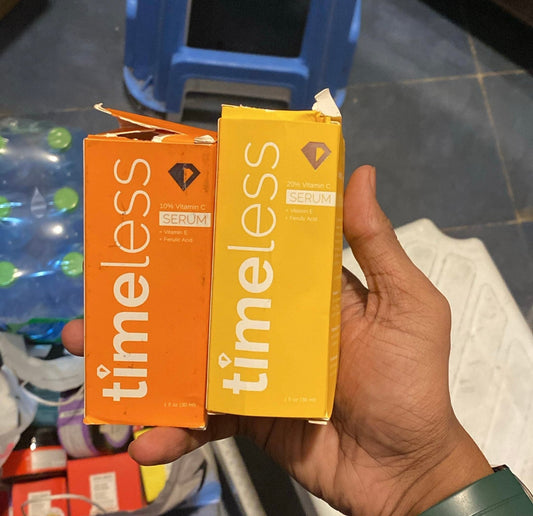 (BOX DAMAGED) Timeless 20% Vitamin C + E Ferulic Acid Serum 30ml سيروم تايمليس بتركيبة 20٪ فيتامين C + فيتامين E وحمض الفيروليك - Princess Cosmetics Qatar