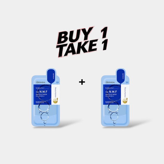 (BUY 1 GET 1) Mediheal The N.M.F Ampoule Mask. ميديهيل قناع أمبولة N.M.F - Princess Cosmetics Qatar
