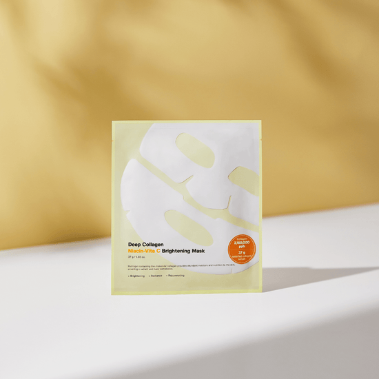 (BUY 1 GET 1) Sungboon Editor Deep Collagen Niacin Vita C Brightening Mask محرر سنجبون قناع تفتيح الكولاجين العميق والنياسين فيتا سي - Princess Cosmetics Qatar