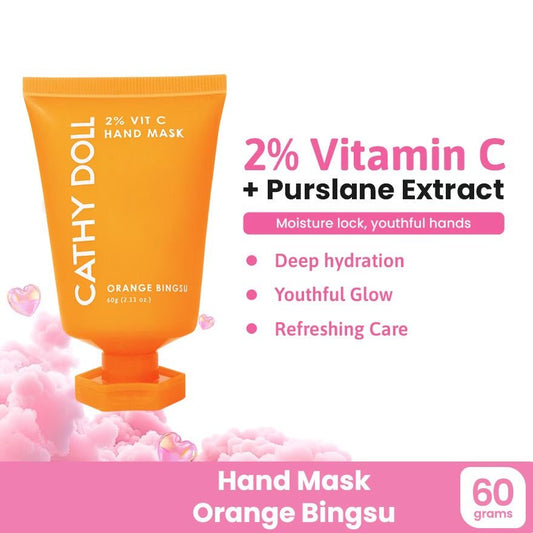 Cathy Doll 2% Vitamin C Hand Mask 60g قناع اليدين بفيتامين سي 2% من كاثي دول - Princess Cosmetics Qatar
