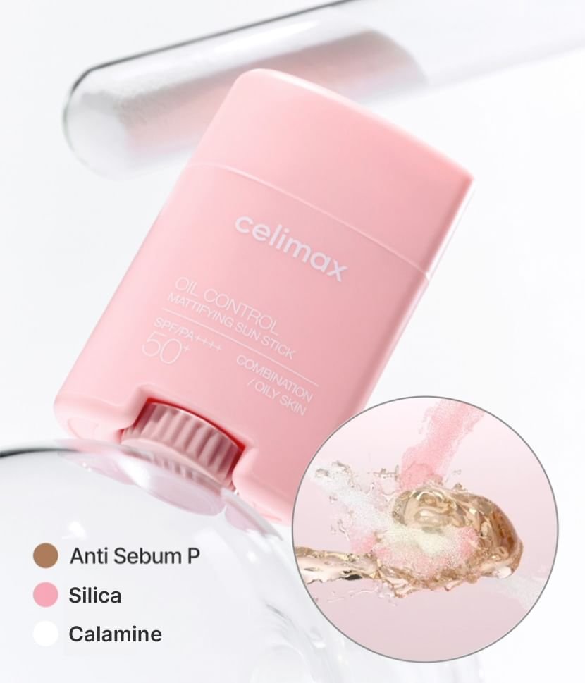 Celimax Oil Control Mattifying Sun Stick 19g سيليماكس - عصا الوقاية من الشمس للتحكم في الزيوت - Princess Cosmetics Qatar
