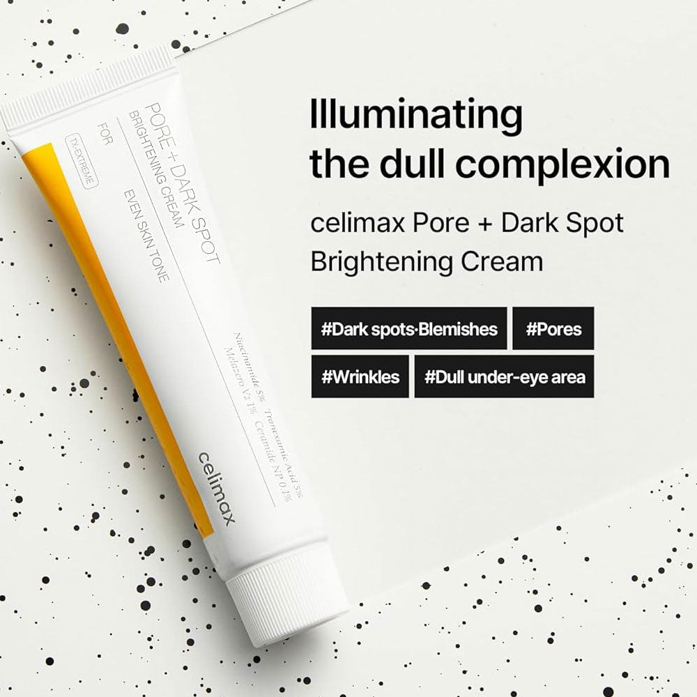 Celimax Pore + Dark Spot Brightening Cream 35ml كريم سيليماكس لتفتيح المسام والبقع الداكنة - Princess Cosmetics Qatar
