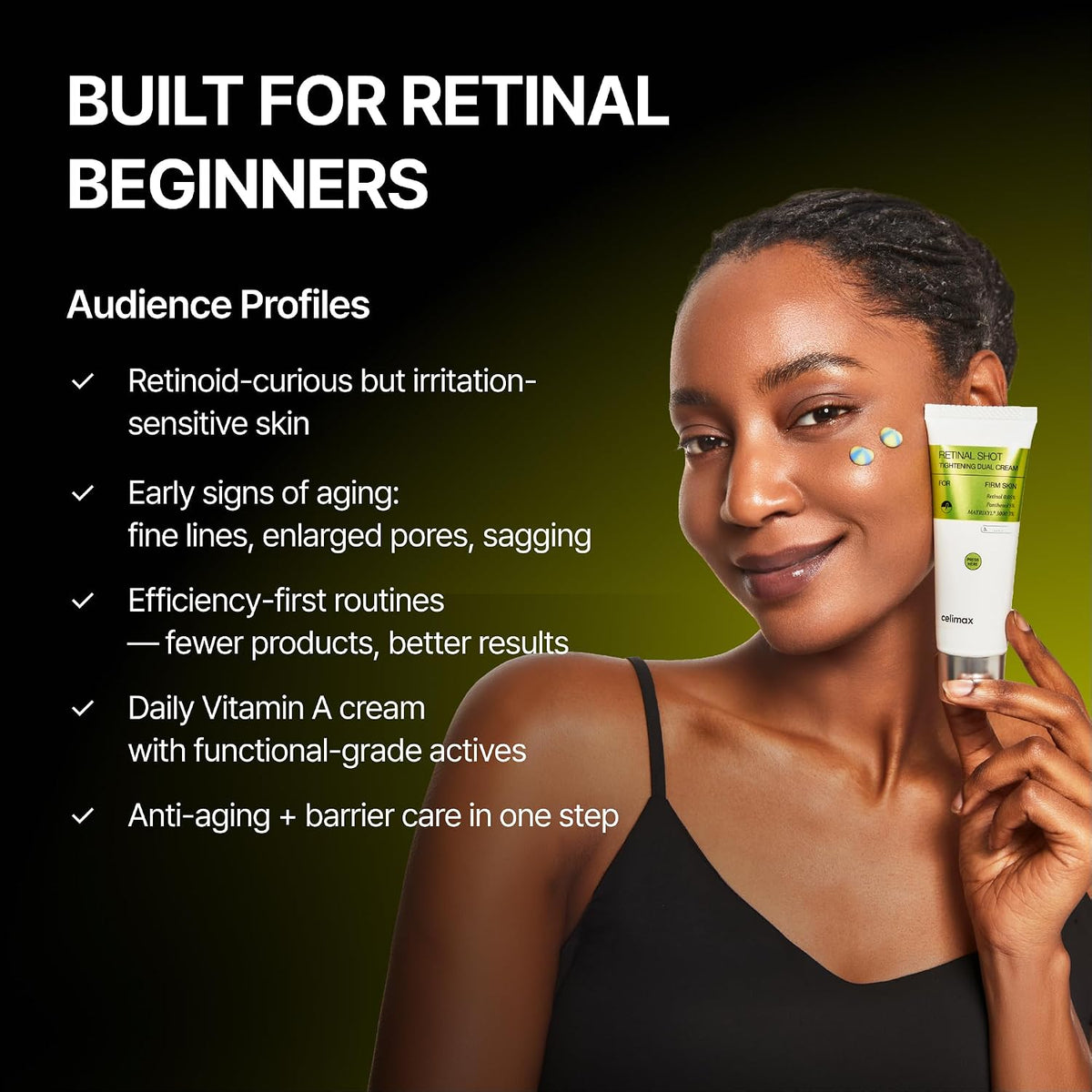 Celimax The Vita-A Retinal Shot Tightening Dual Cream 50ml كريم سيليماكس ذا فيتا-أ ريتينال شوت المزدوج لشدّ شبكية العين - Princess Cosmetics Qatar