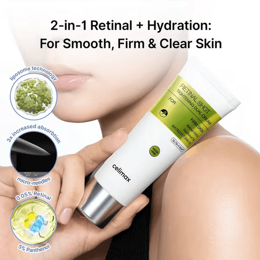 Celimax The Vita-A Retinal Shot Tightening Dual Cream 50ml كريم سيليماكس ذا فيتا-أ ريتينال شوت المزدوج لشدّ شبكية العين - Princess Cosmetics Qatar
