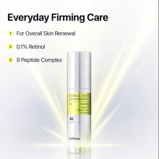 Celimax The Vita-A Retinol + Retinal Shot Tightening Serum & Booster Set سيليماكس ذا فيتا-إيه ريتينول + ريتينال شوت – مجموعة سيروم وبوستر لشد البشرة - Princess Cosmetics Qatar
