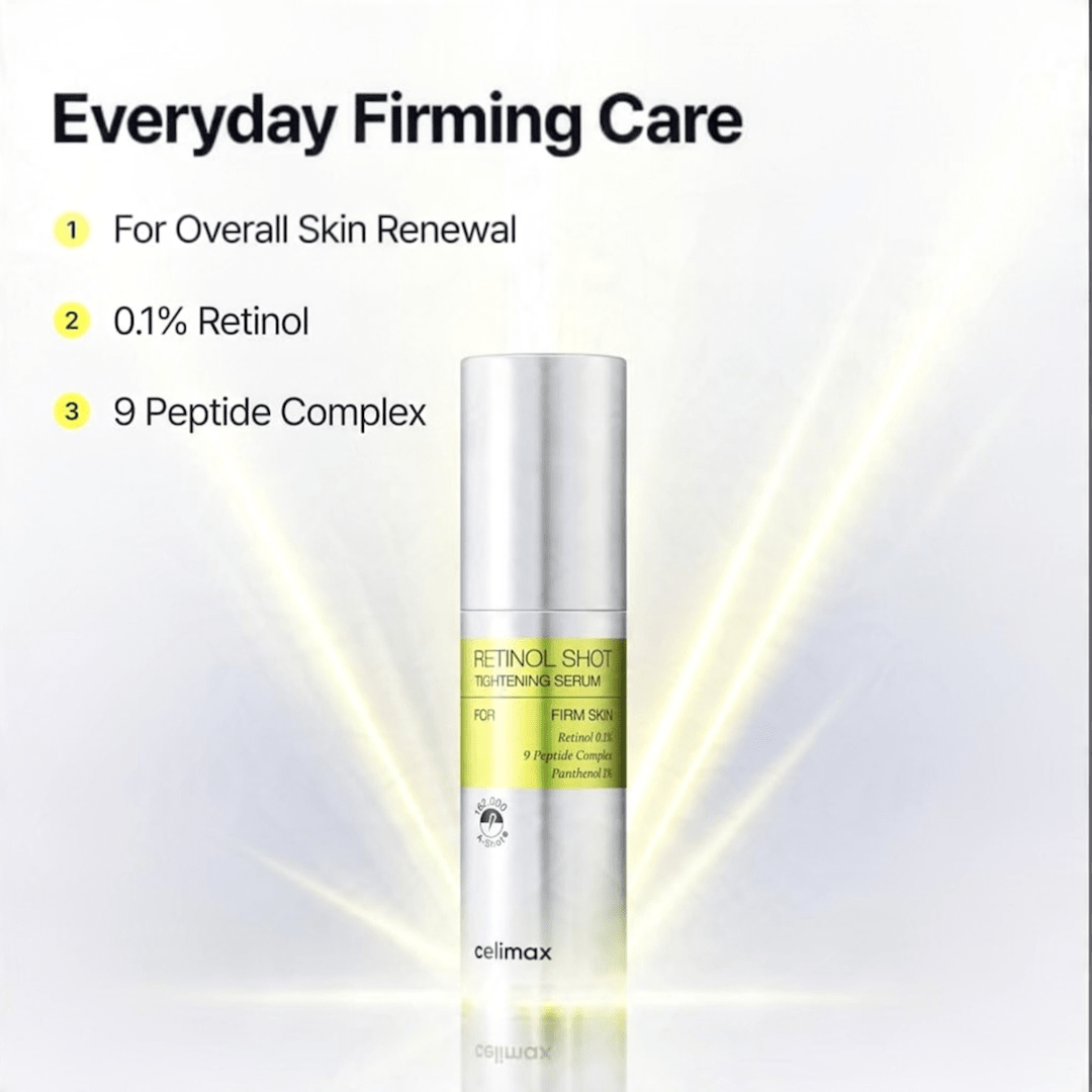 Celimax The Vita-A Retinol + Retinal Shot Tightening Serum & Booster Set سيليماكس ذا فيتا-إيه ريتينول + ريتينال شوت – مجموعة سيروم وبوستر لشد البشرة - Princess Cosmetics Qatar