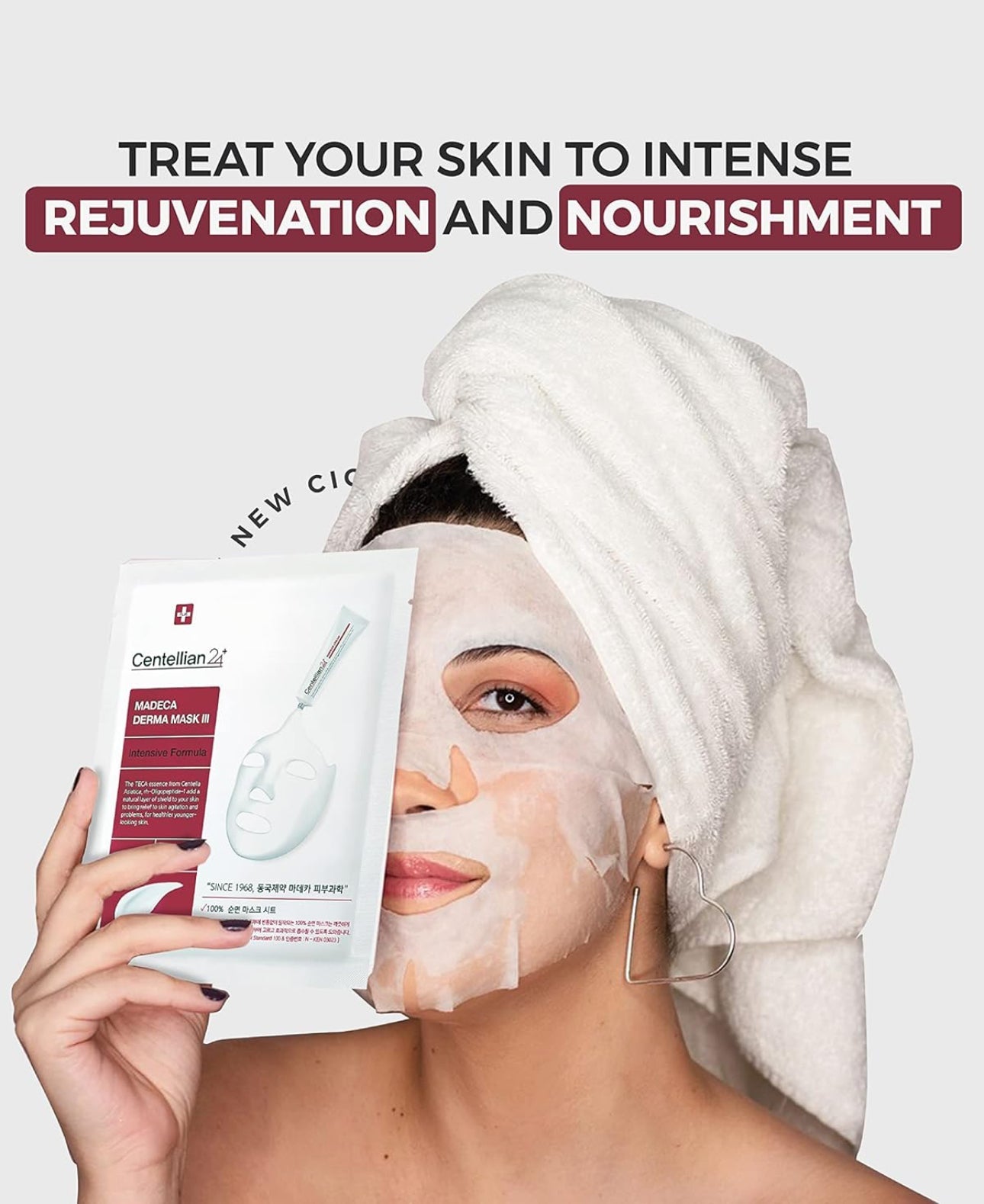 Centellian24 Madeca Derma Mask III Intensive Formula (1 Sheet) قناع ديرما ماديكا الثالث من سنتيليان24 بتركيبة مكثفة - Princess Cosmetics Qatar