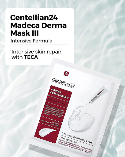 Centellian24 Madeca Derma Mask III Intensive Formula (1 Sheet) قناع ديرما ماديكا الثالث من سنتيليان24 بتركيبة مكثفة - Princess Cosmetics Qatar