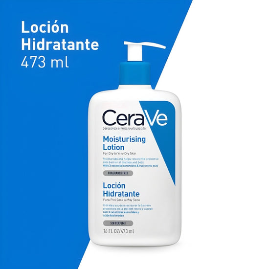 Cerave Daily Moisturizing Lotion (2 size) - Dry to Very Dry skin. لوشن الترطيب اليومي من سيرافي (مقاسين) - للبشرة الجافة إلى الجافة جدًا - Princess Cosmetics Qatar