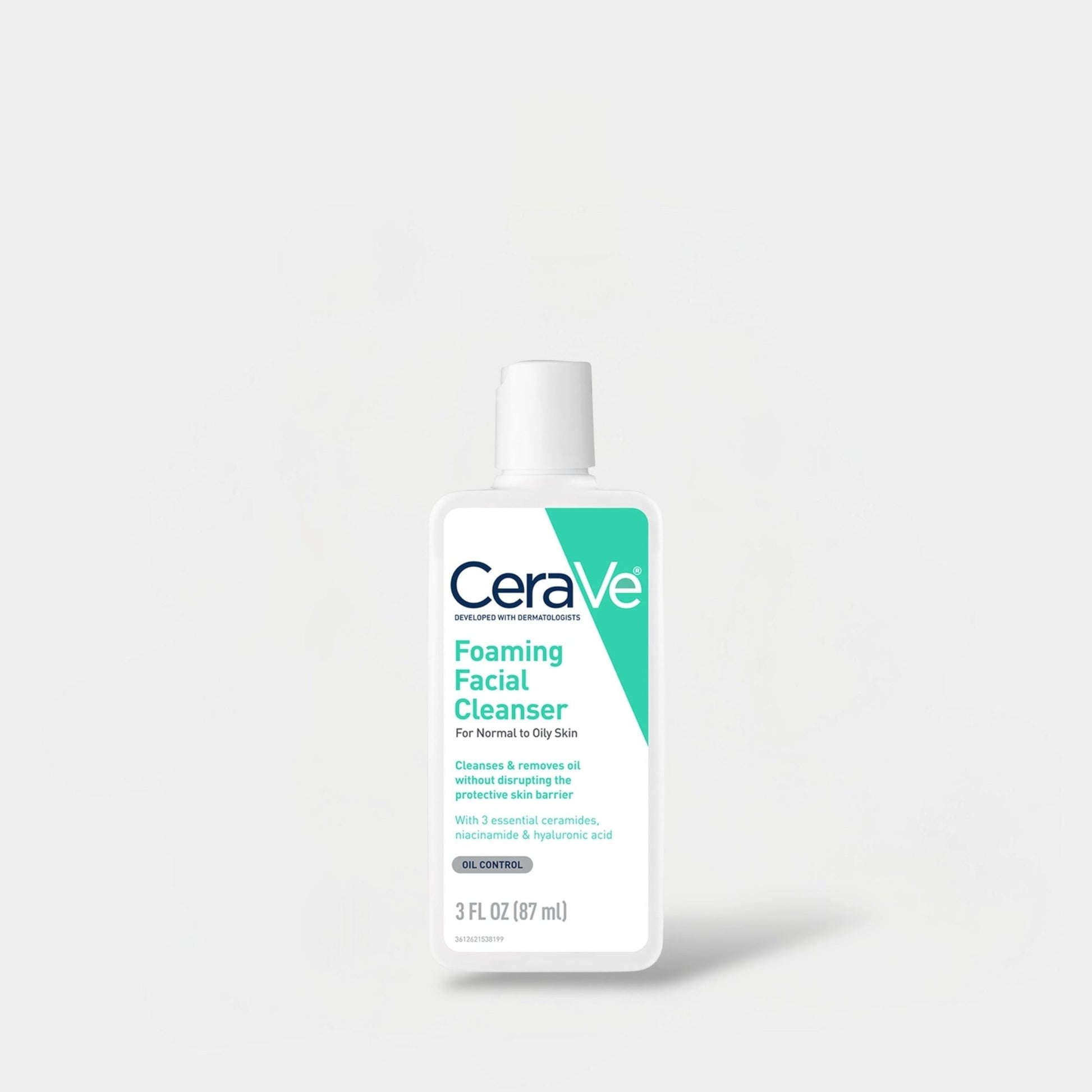 Cerave Foaming Cleanser Travel Size 88ml منظف رغوي سيرافي - حجم السفر - Princess Cosmetics Qatar