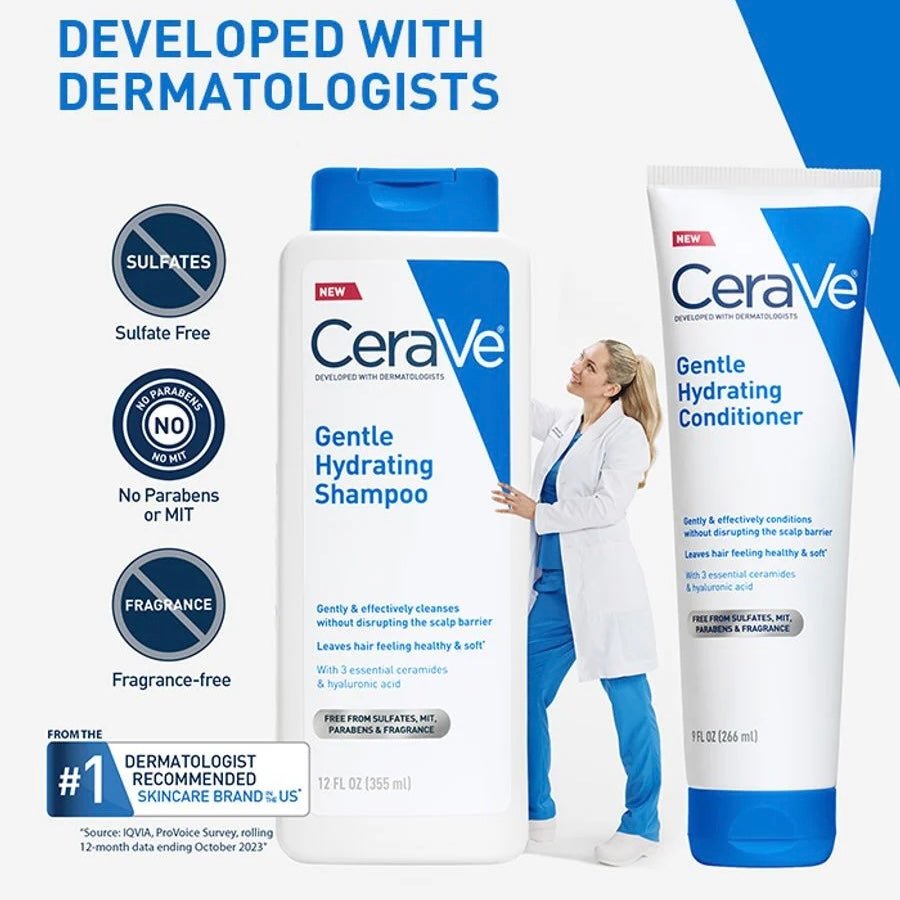Cerave Gentle Hydrating Conditioner 266ml سيرافي بلسم مرطب لطيف للشعر - Princess Cosmetics Qatar