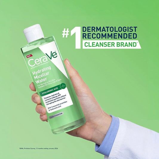 Cerave Hydrating Micellar Water 400ml ماء ميسيلار مرطب من سيرافي - Princess Cosmetics Qatar