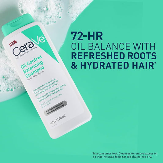 CeraVe Oil Control Balancing Shampoo 355ml شامبو سيرافي للتحكم في الزيوت وموازنة الزيوت - Princess Cosmetics Qatar
