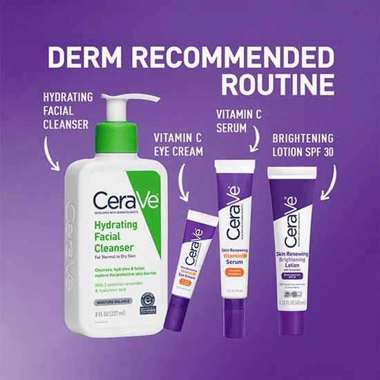 Cerave Skin Renewing Brightening Lotion with Sunscreen 40ml سيرافي لوشن مُجدِّد ومُفتِّح للبشرة مع واقي من الشمس - Princess Cosmetics Qatar