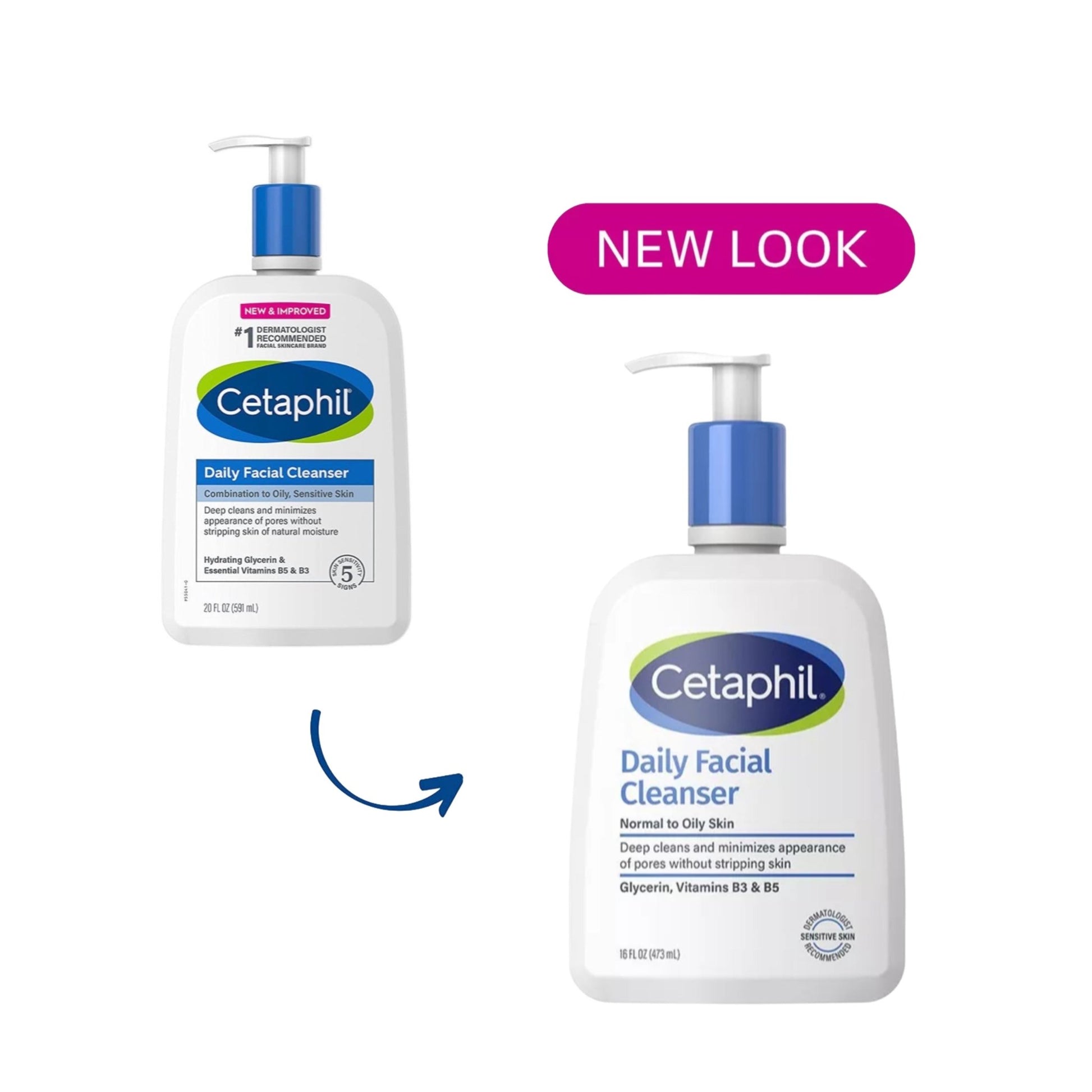 Cetaphil Daily Facial Cleanser 591ml. سيتافيل منظف الوجه اليومي - Princess Cosmetics Qatar