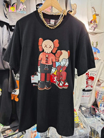 Characters Black TShirt. شخصيات تي شيرت أسود - Princess Cosmetics Qatar