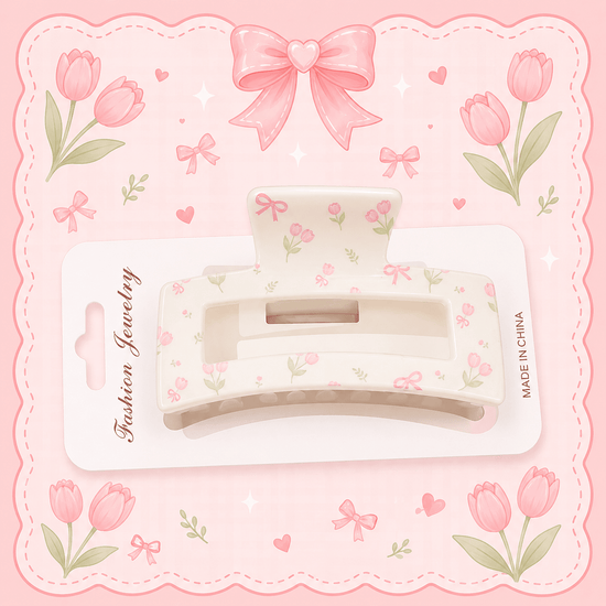 Cherry-Checkered Hair Clips مشابك شعر بنقشة مربعات الكرز - Princess Cosmetics Qatar