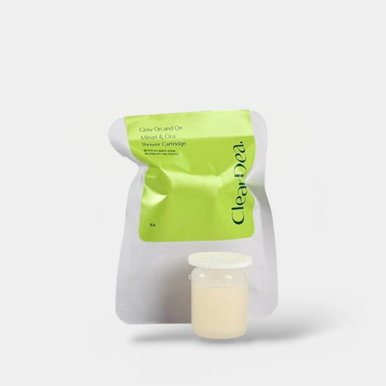 ClearDea Glow On and On Shower Cartridge (Minari & Cica) كليرديا جلو أون آند أون خرطوشة الدش (ميناري و سيكا) - Princess Cosmetics Qatar