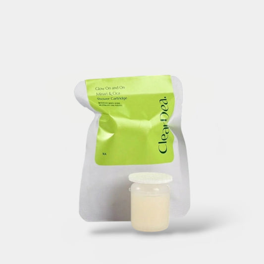 ClearDea Glow On and On Shower Cartridge (Minari & Cica) كليرديا جلو أون آند أون خرطوشة الدش (ميناري و سيكا) - Princess Cosmetics Qatar