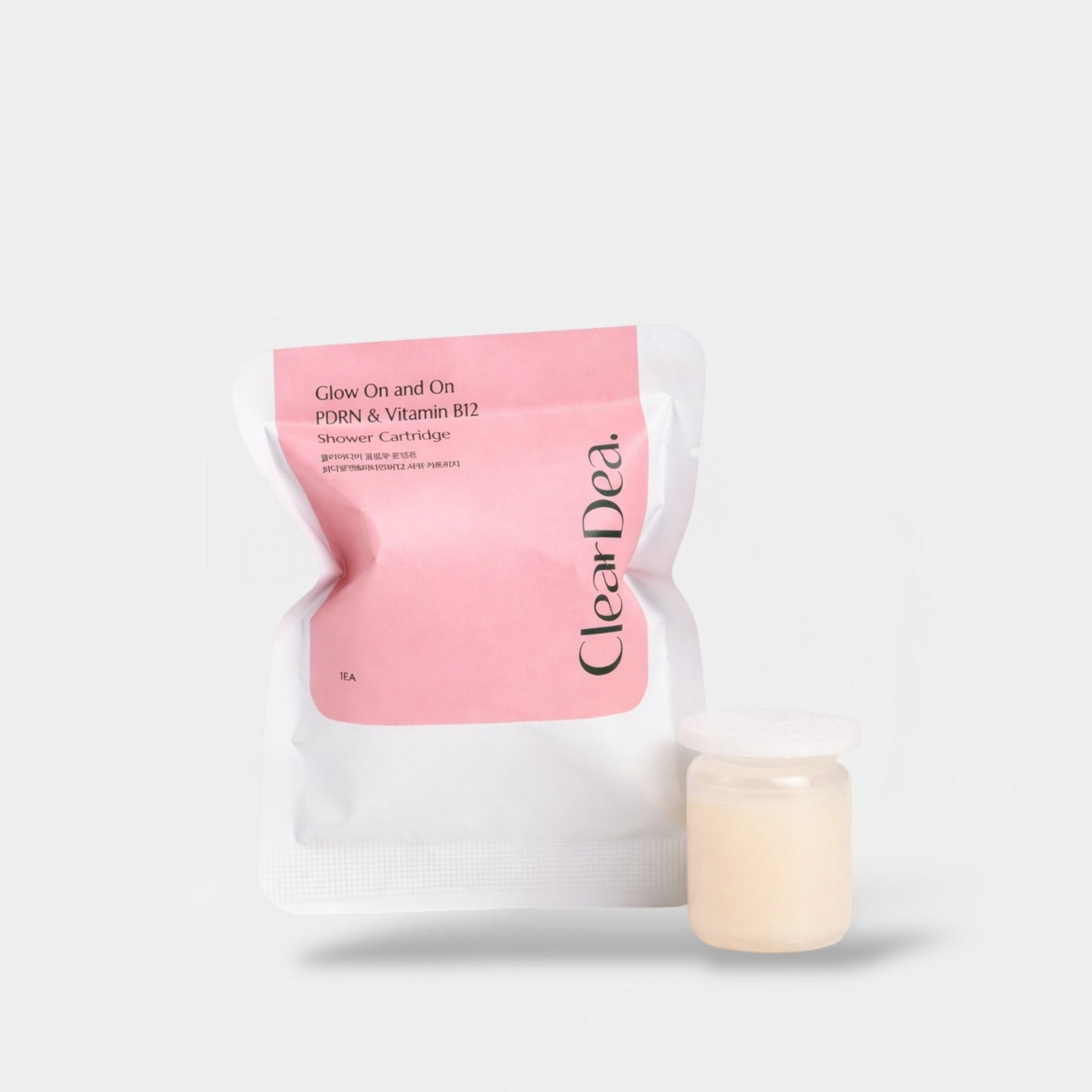 ClearDea Glow On and On Shower Cartridge(PDRN & Vitamin B12) خرطوشة الاستحمام توهج كليرديا مستمر (PDRN وفيتامين B12) - Princess Cosmetics Qatar