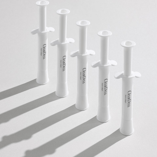 ClearDea Mucin Collagen Volumizing Cream Ampoule (4mlx5ea) أمبولة كريم تكثيف الكولاجين والميوسين من كلير ديا - Princess Cosmetics Qatar