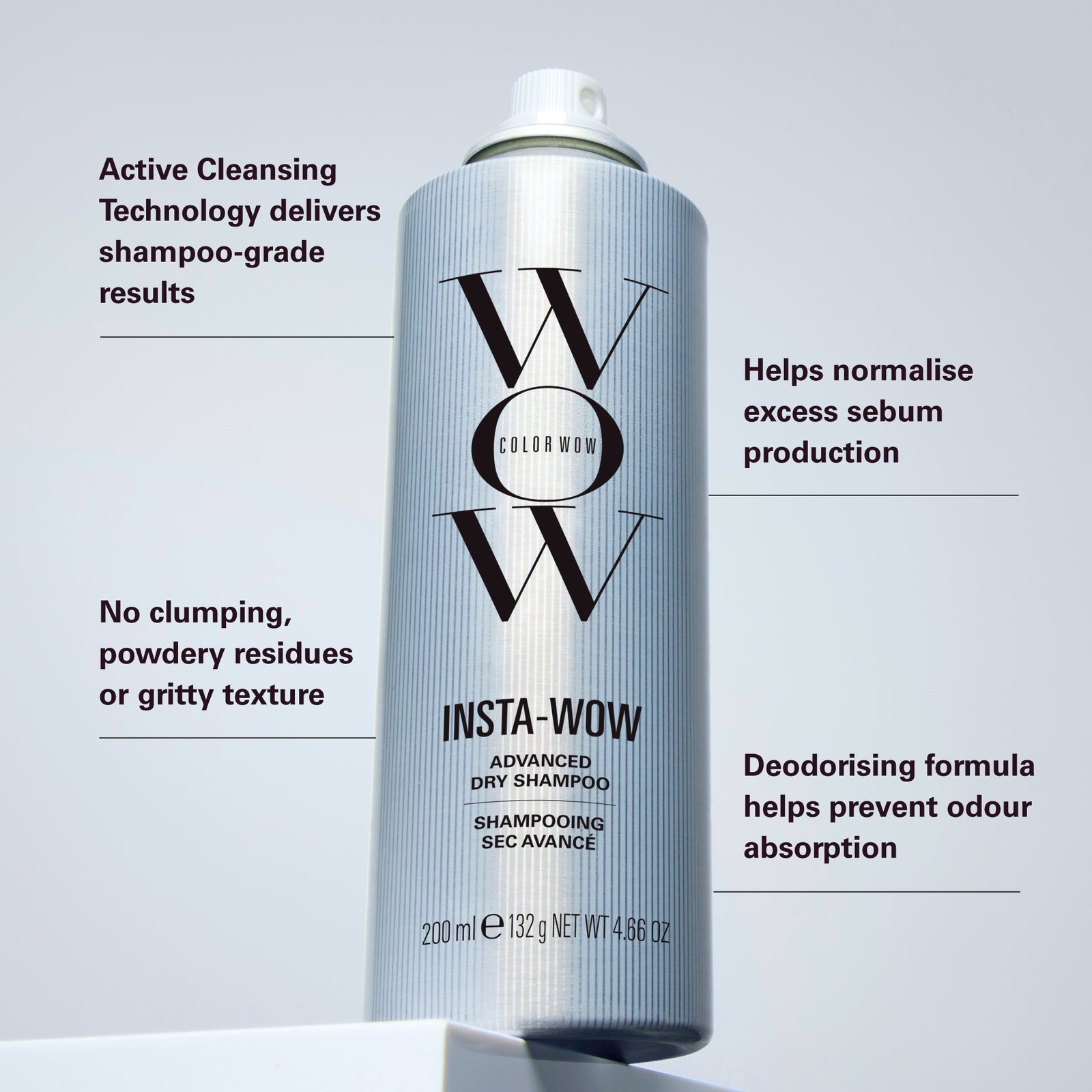 Color WOW Insta - Wow Advanced Dry Shampoo 200ml كالَر واؤ إنستا - واؤ أدفانسد دراي شامبو - Princess Cosmetics Qatar