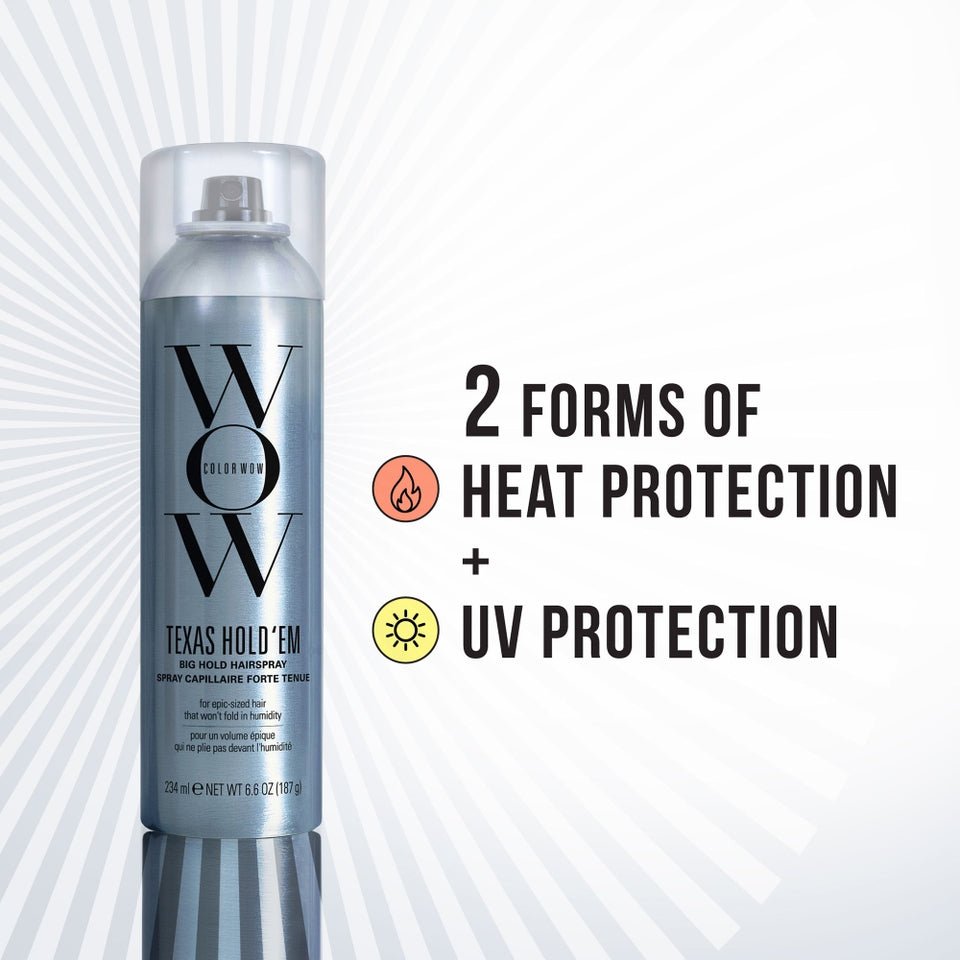 Color WOW Texas Hold ‘Em Big Hold Hairspray 187g مثبت الشعر كولور واو تكساس هولدم بيج هولد - Princess Cosmetics Qatar