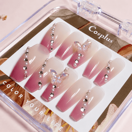 Cosplus Monina Premium Wearable Gel Nail Tips Set مجموعة أطراف أظافر جل قابلة للارتداء من كوسبلس مونينا بريميوم - Princess Cosmetics Qatar