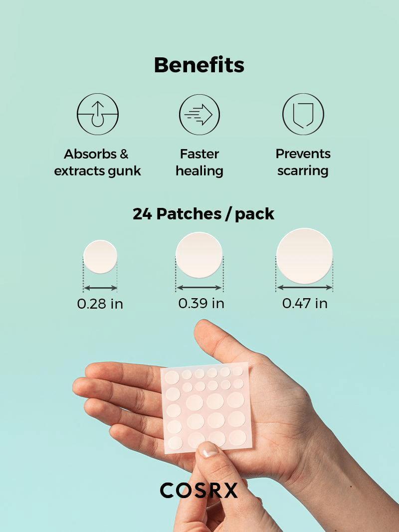 Cosrx Acne Pimple Master Patch (24 Patches) رقعة كوسركس لعلاج حب الشباب والبثور - Princess Cosmetics Qatar