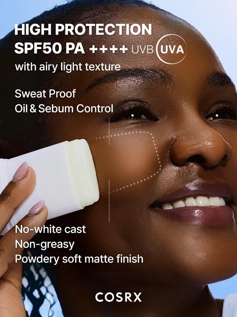 Cosrx Airy - Light Invisible Sun Stick 19g عصا كوسركس الواقية من الشمس غير المرئية والخفيفة - Princess Cosmetics Qatar