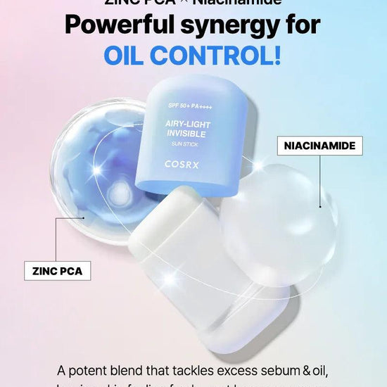 Cosrx Airy - Light Invisible Sun Stick 19g عصا كوسركس الواقية من الشمس غير المرئية والخفيفة - Princess Cosmetics Qatar