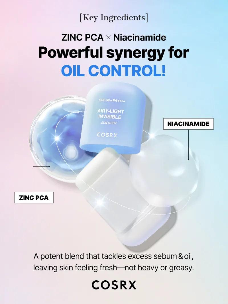 Cosrx Airy - Light Invisible Sun Stick 19g عصا كوسركس الواقية من الشمس غير المرئية والخفيفة - Princess Cosmetics Qatar