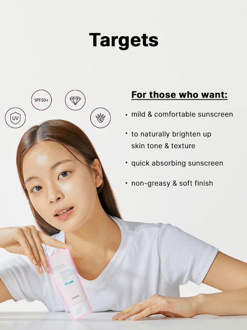 Cosrx Aloe 54.2 Aqua Tone - up Sunscreen 50ml واقي الشمس كوسركس ألو 54.2 أكوا تون أب - Princess Cosmetics Qatar