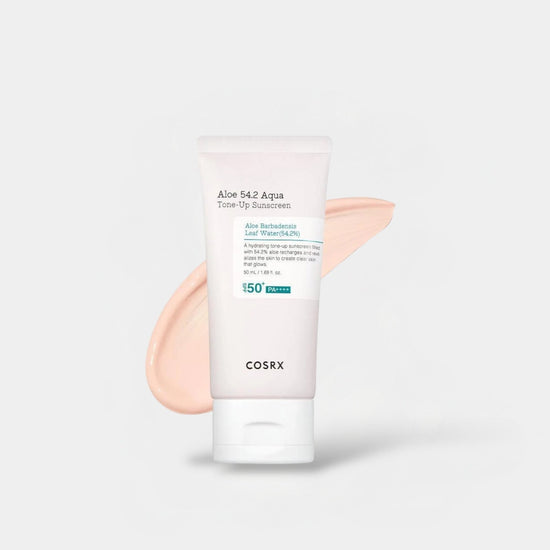 Cosrx Aloe 54.2 Aqua Tone - up Sunscreen 50ml واقي الشمس كوسركس ألو 54.2 أكوا تون أب - Princess Cosmetics Qatar