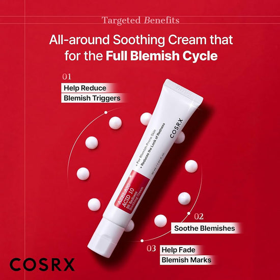 Cosrx Azelaic Acid 10 B5 Redness Soothing Cream 30ml كريم كوسركس بحمض الأزيليك 10% وفيتامين B5 لتهدئة الاحمرار - Princess Cosmetics Qatar